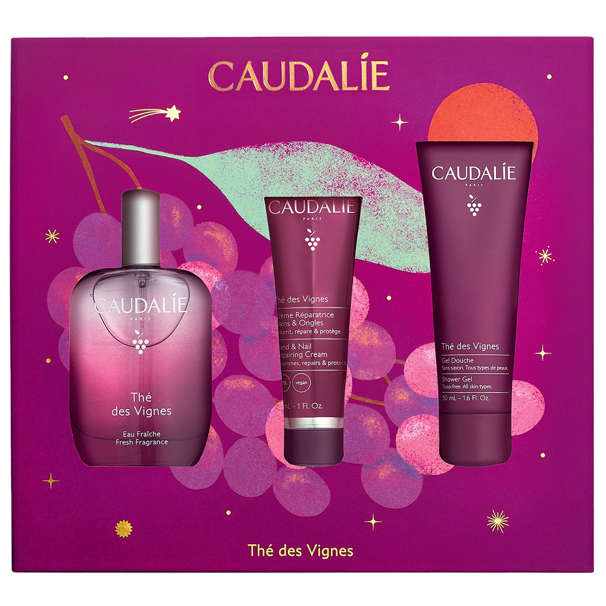 Thé des Vignes Set (Spray 50ml + Gel 50ml + Cream 30ml)