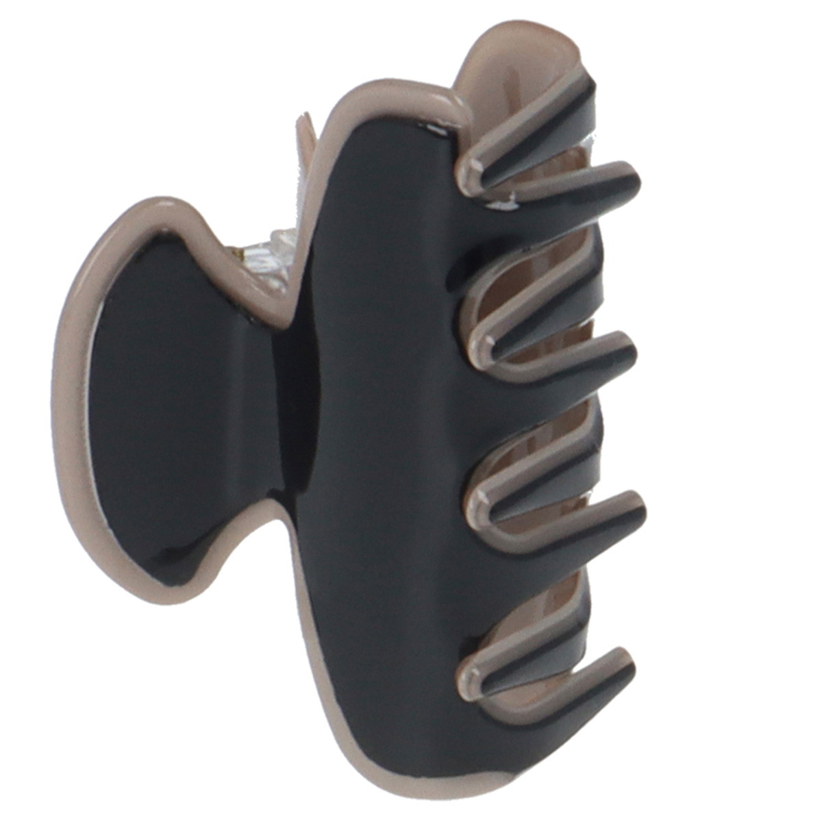 Haarklammer schwarz/beige