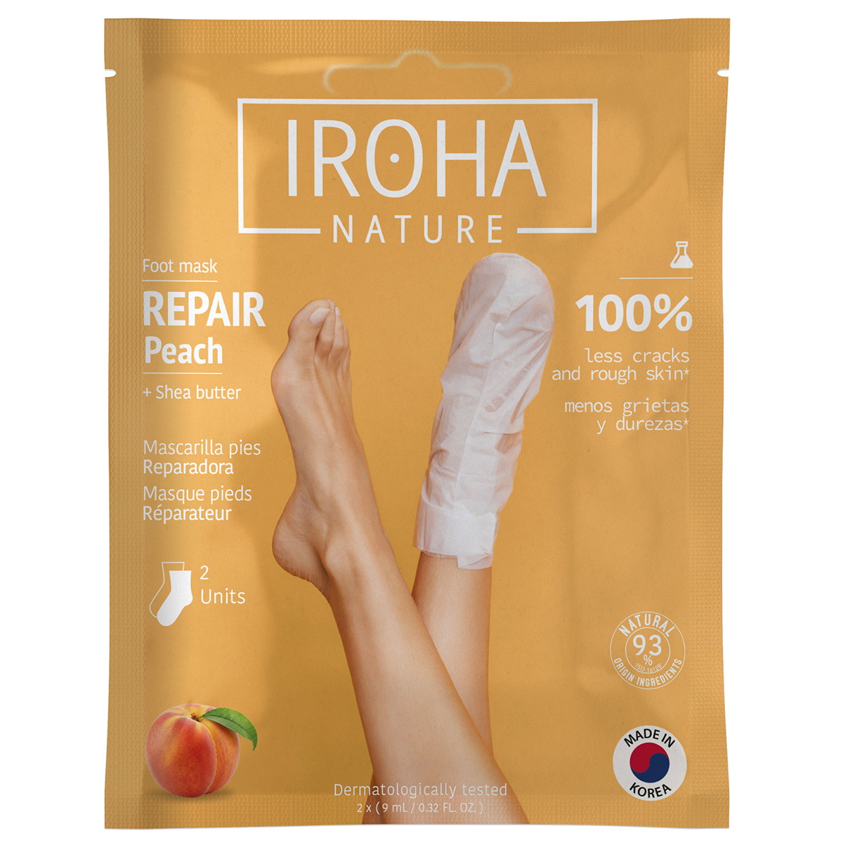 Repair Peach Fußmaske (1 Paar)