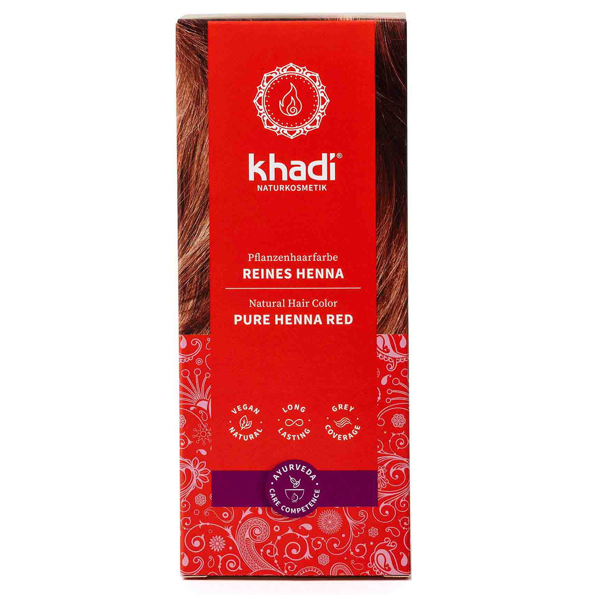 Pure henna plant hair dye