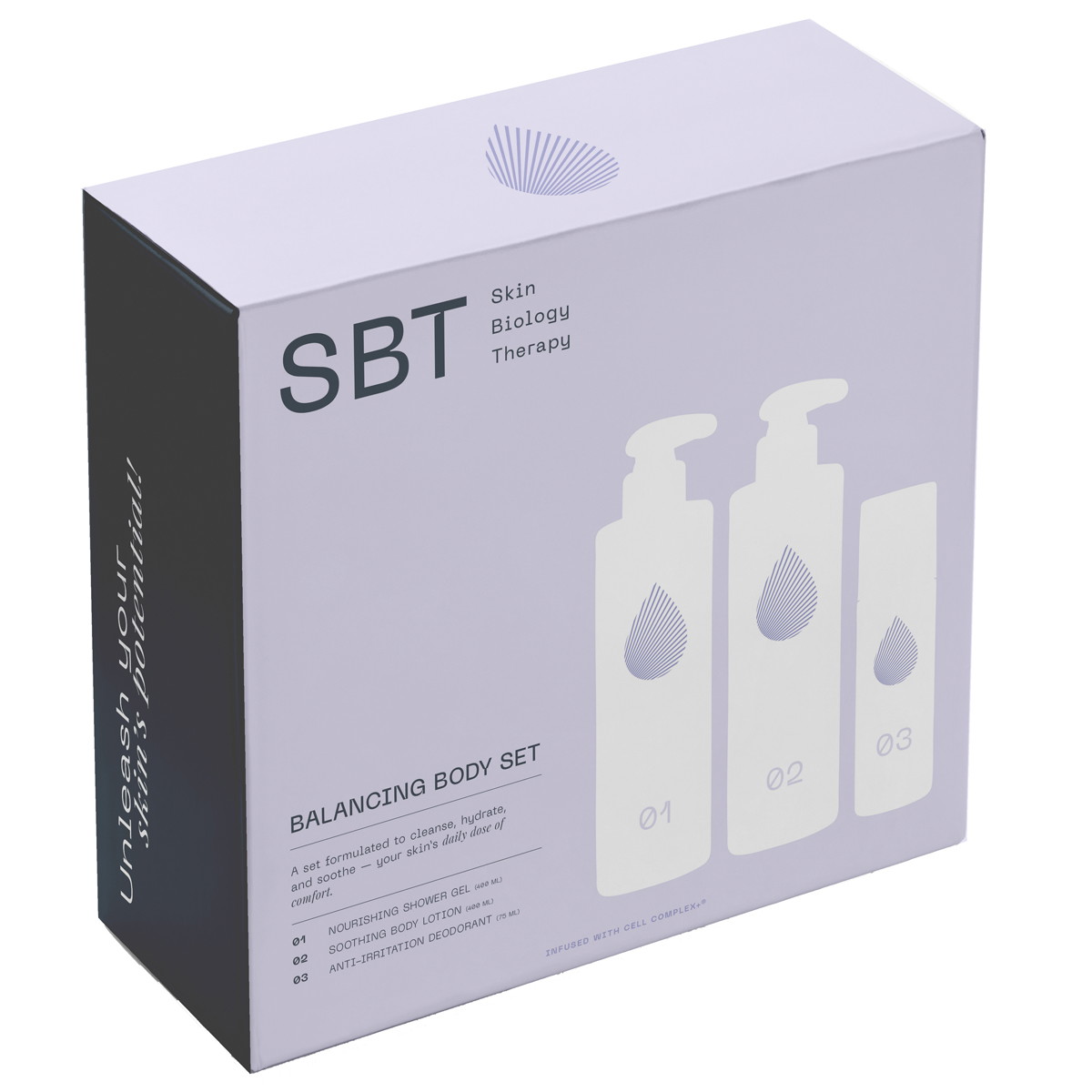 Balancing Body Set (Showergel 400ml + Bodylotion 400 + Deodorant 75ml)