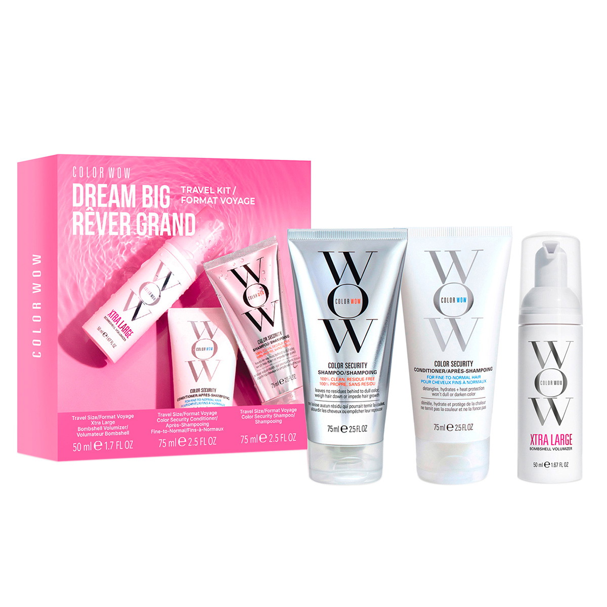 Dream Big Discovery Set (Shampoo 75ml + Conditioner 75ml + Volumizer 50ml)
