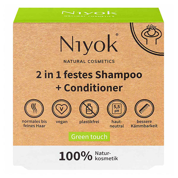 Shampooing + après-shampooing solide 2 en 1 - Green touch