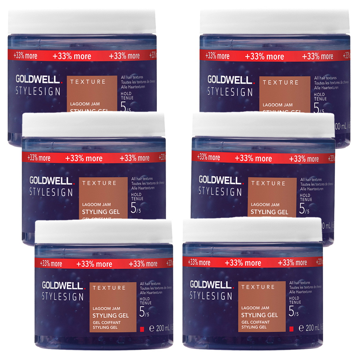 StyleSign Texture Lagoom Jam Styling Gel Set (6 x 200ml)
