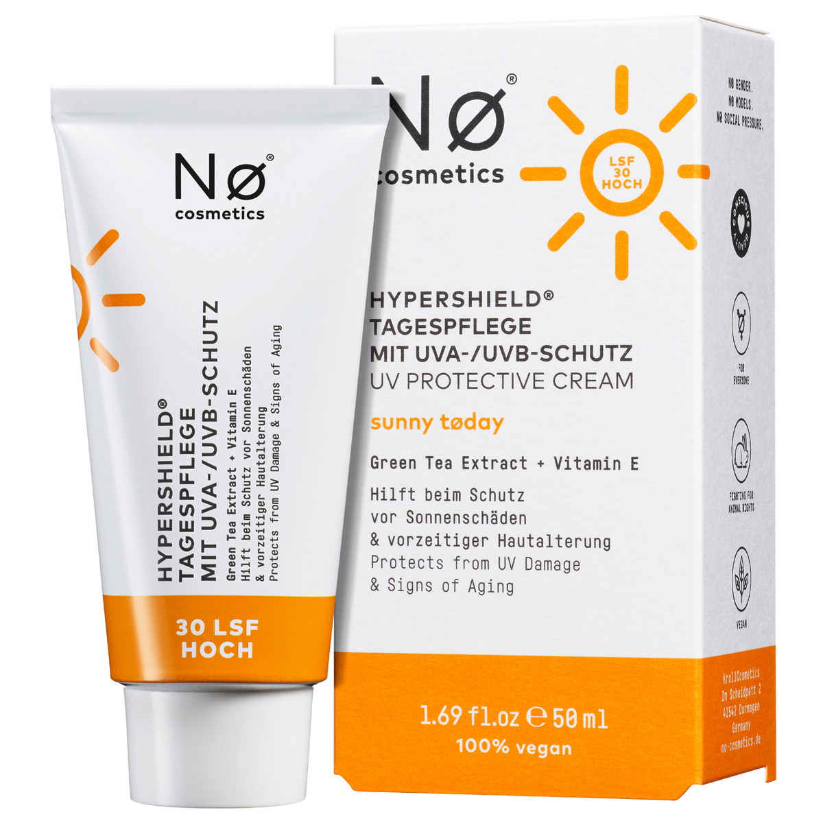 sunny tøday Hypershield day care with UVA/UVB protection