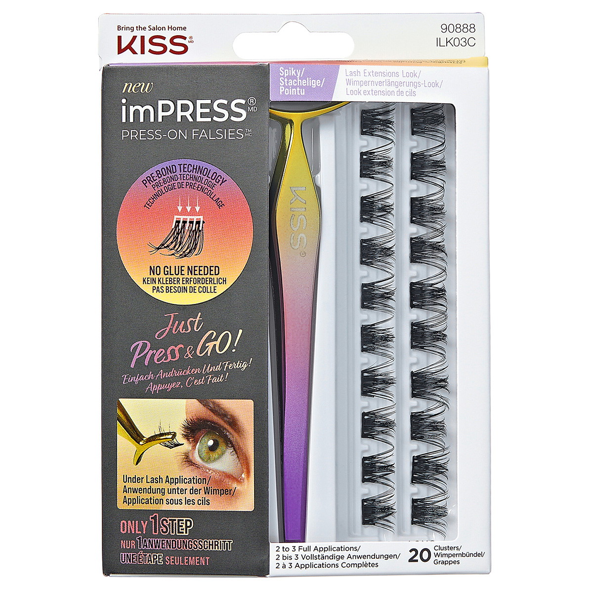 imPRESS FALSIES Press-on Lash KIT 03 Spiky
