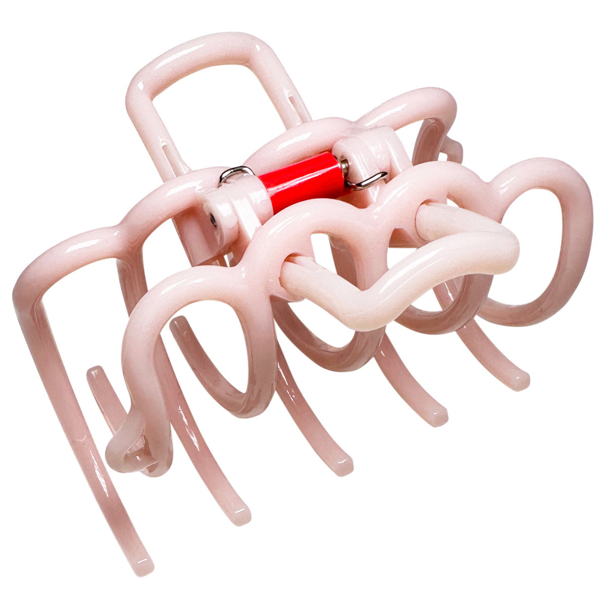 Soft rosé hair clip