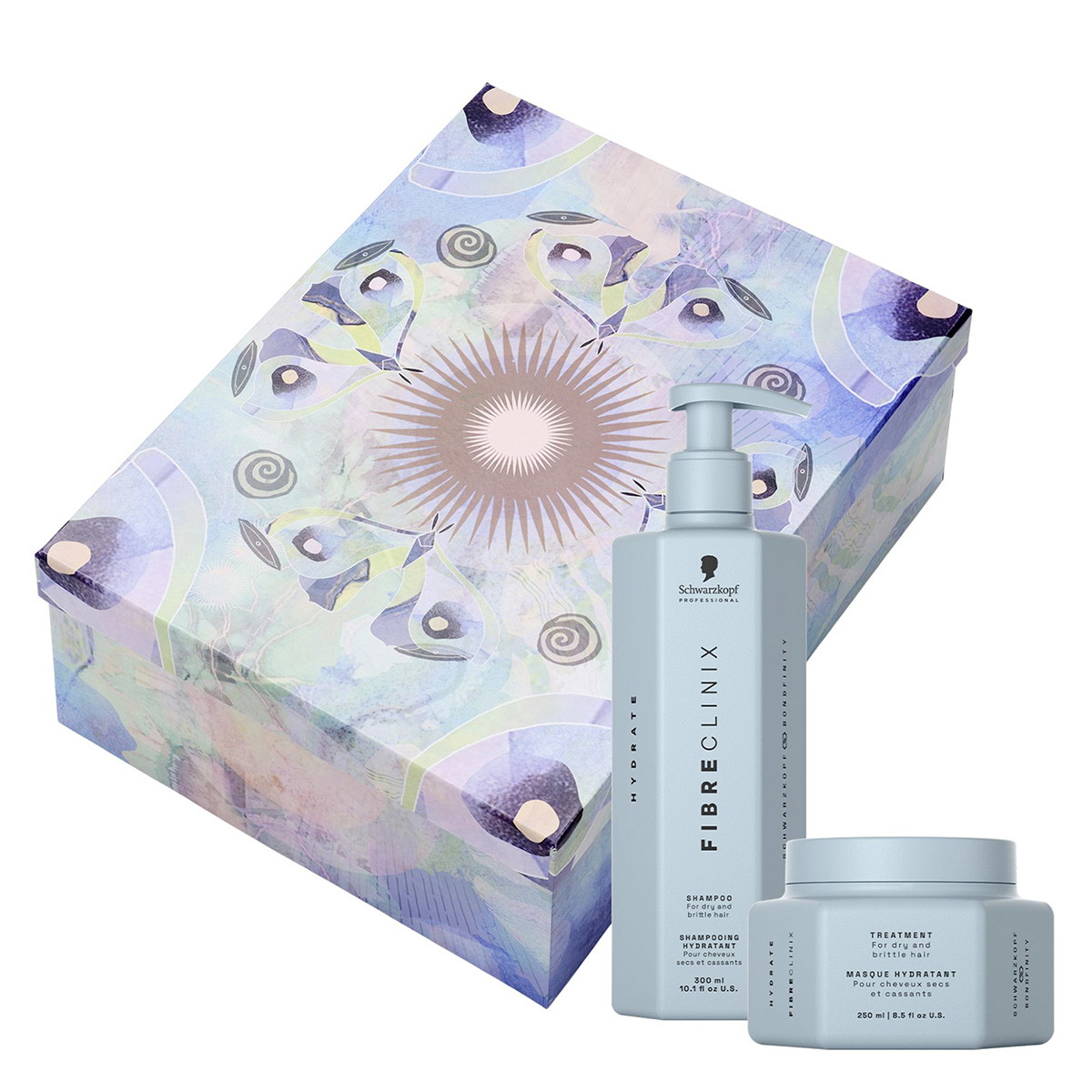 FIBRE CLINIX Hydrate Confezione regalo (shampoo 300 ml + trattamento 250 ml)
