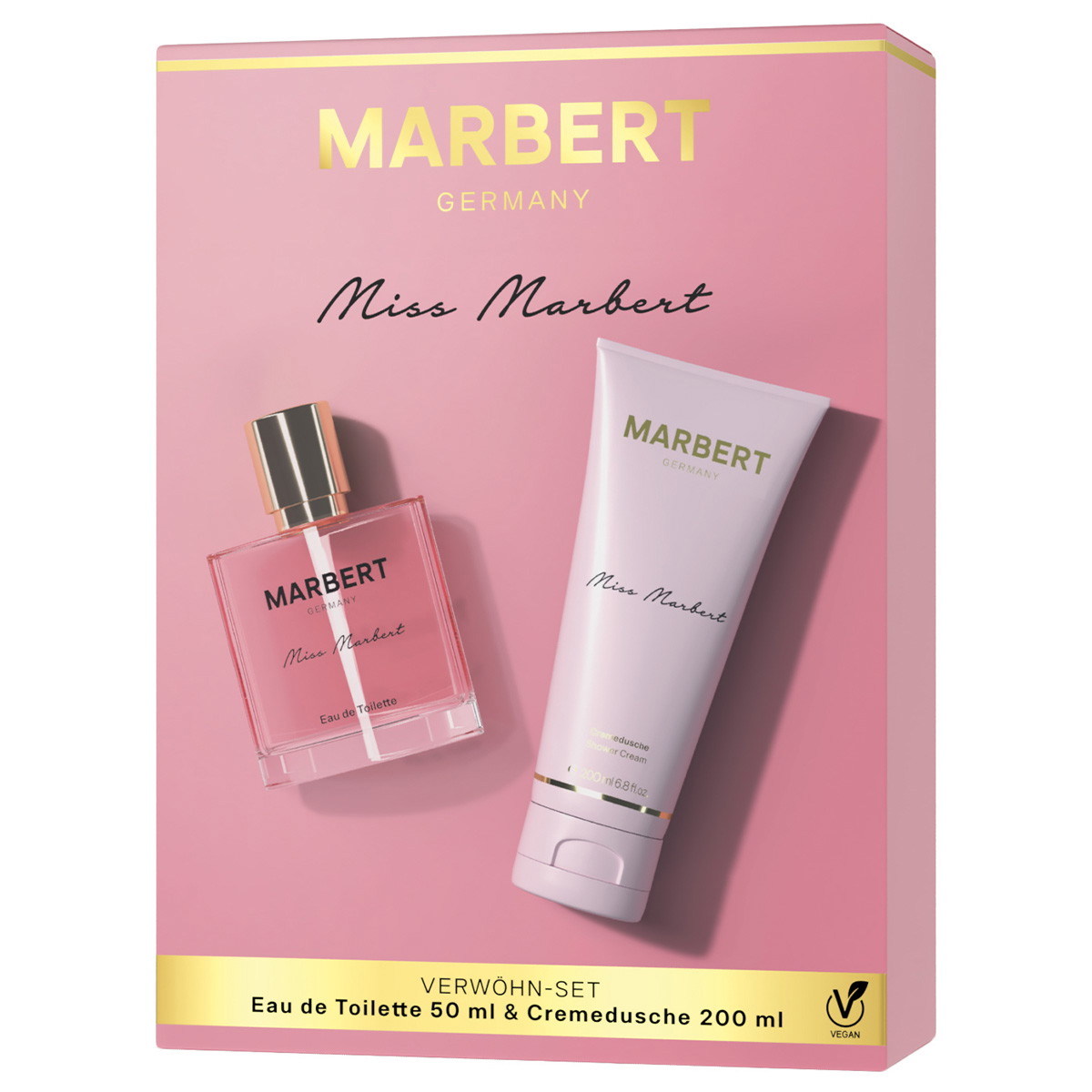 Coffret bien-être Miss Marbert (eau de toilette 50 ml + gel douche 200 ml)