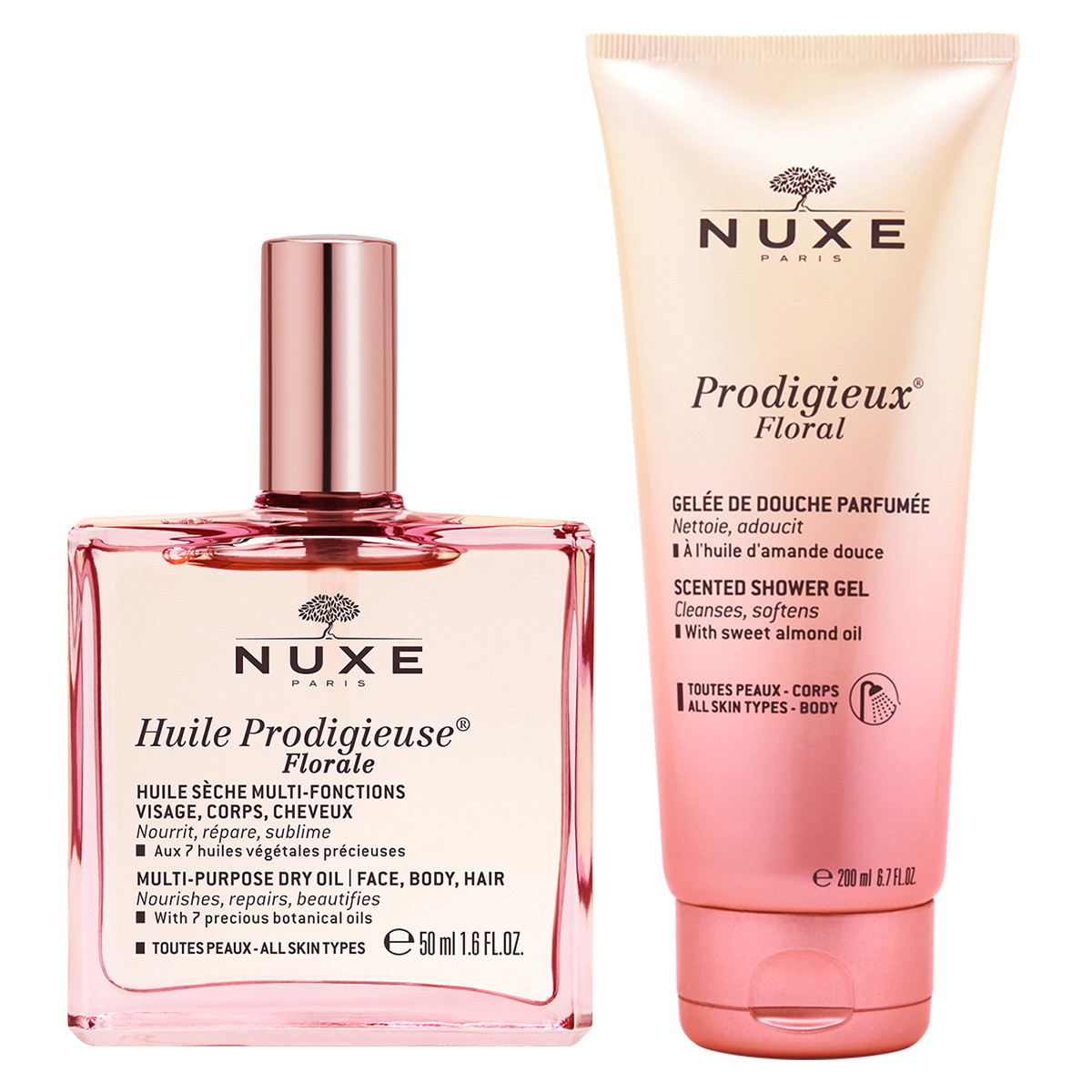 Prodigieux Floral Duo (Dry Oil 50ml + Shower Gel 200ml)