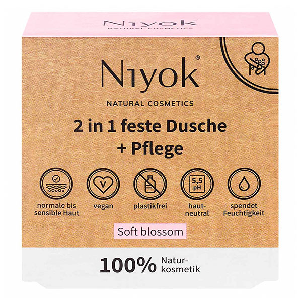 Douche solide 2 en 1 + soin - Fleur douce