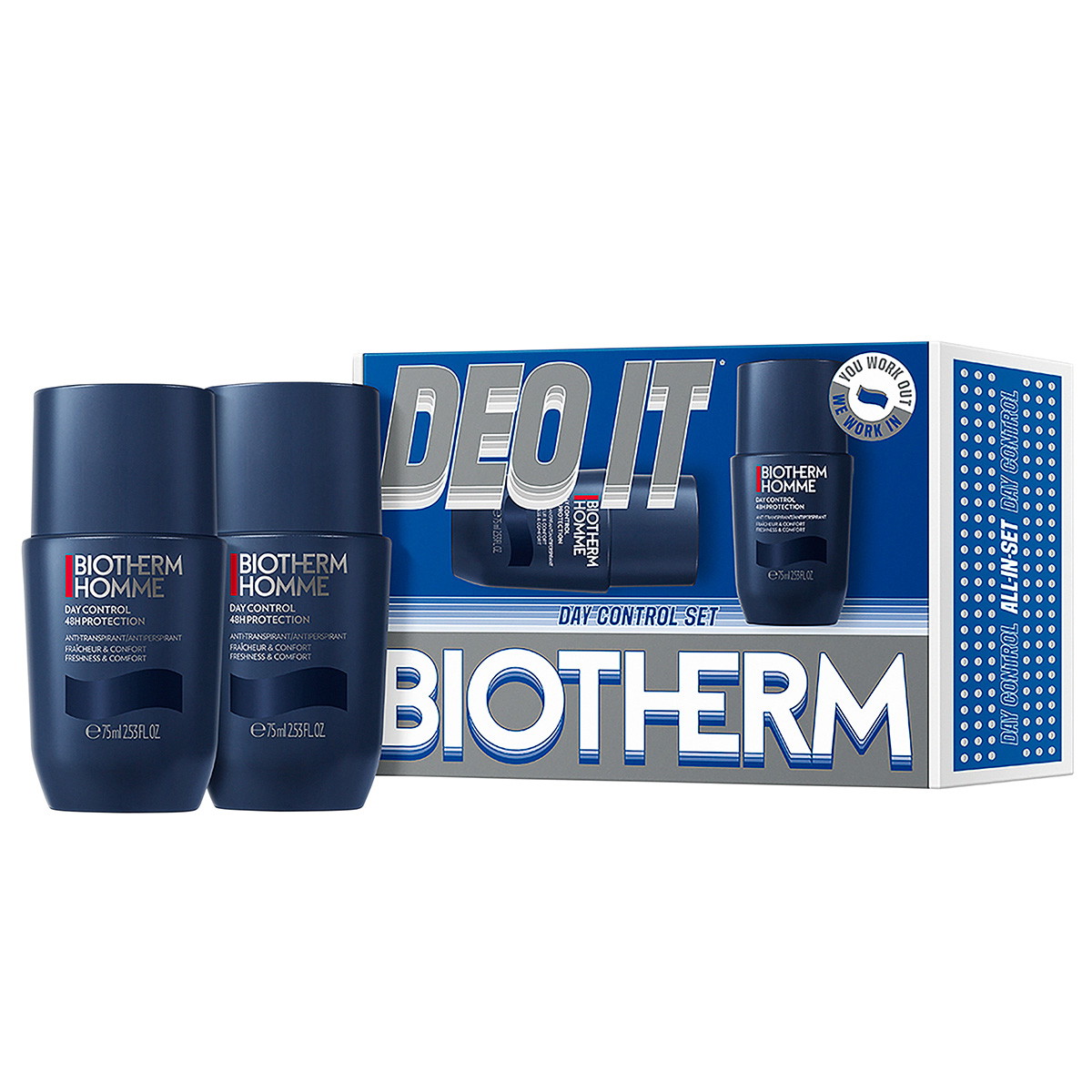 Homme Day Control Roll-On Set (2 x 75ml)