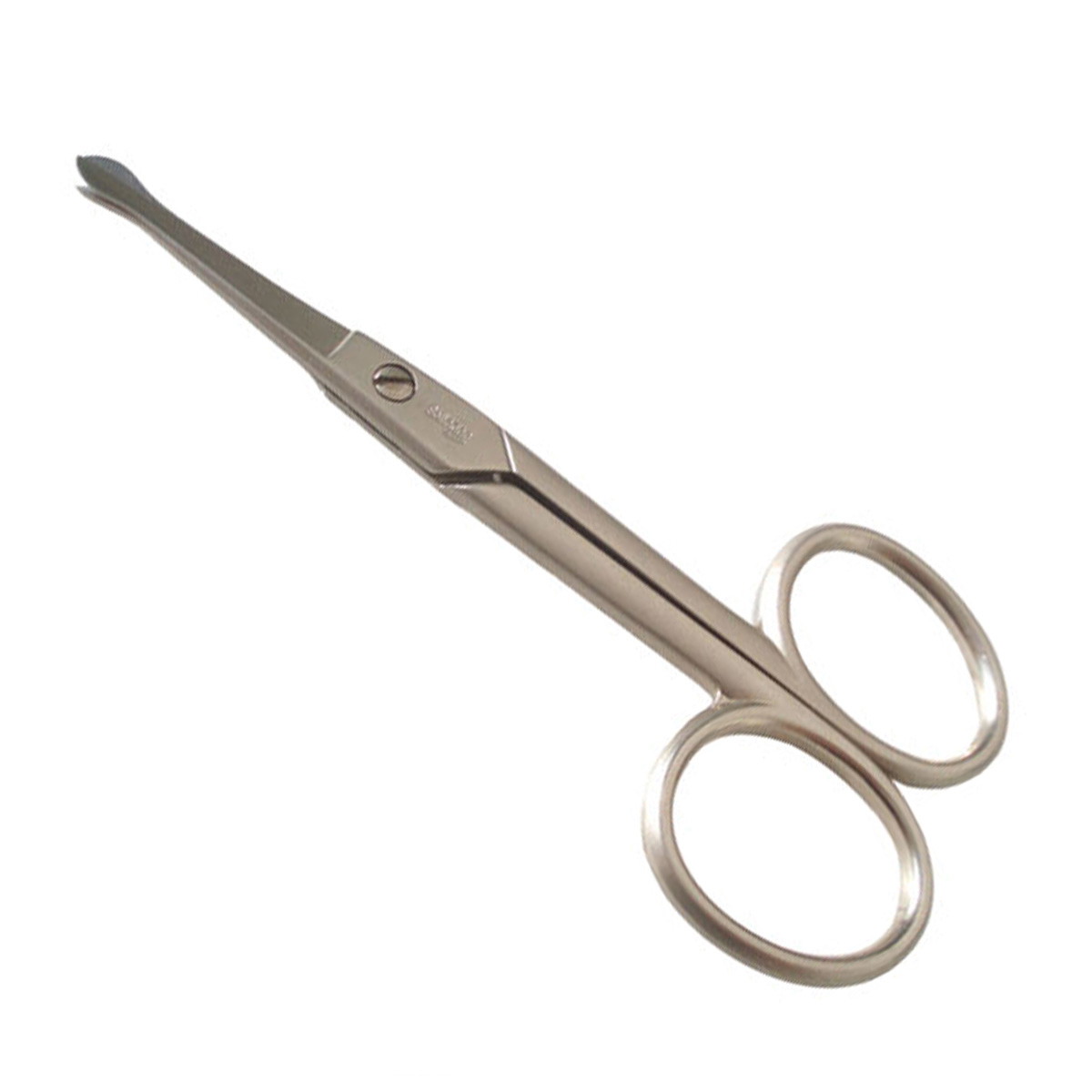 Tijera para pelos de la nariz recta niquelada, 10 cm
