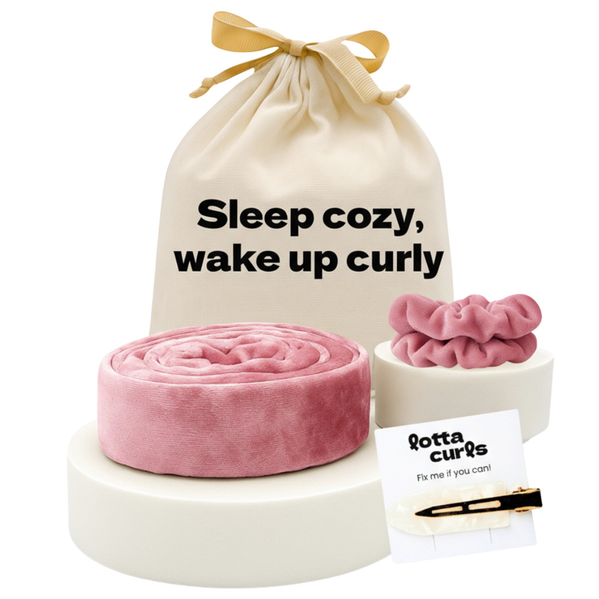 Lockenband Set Cheeky Blush