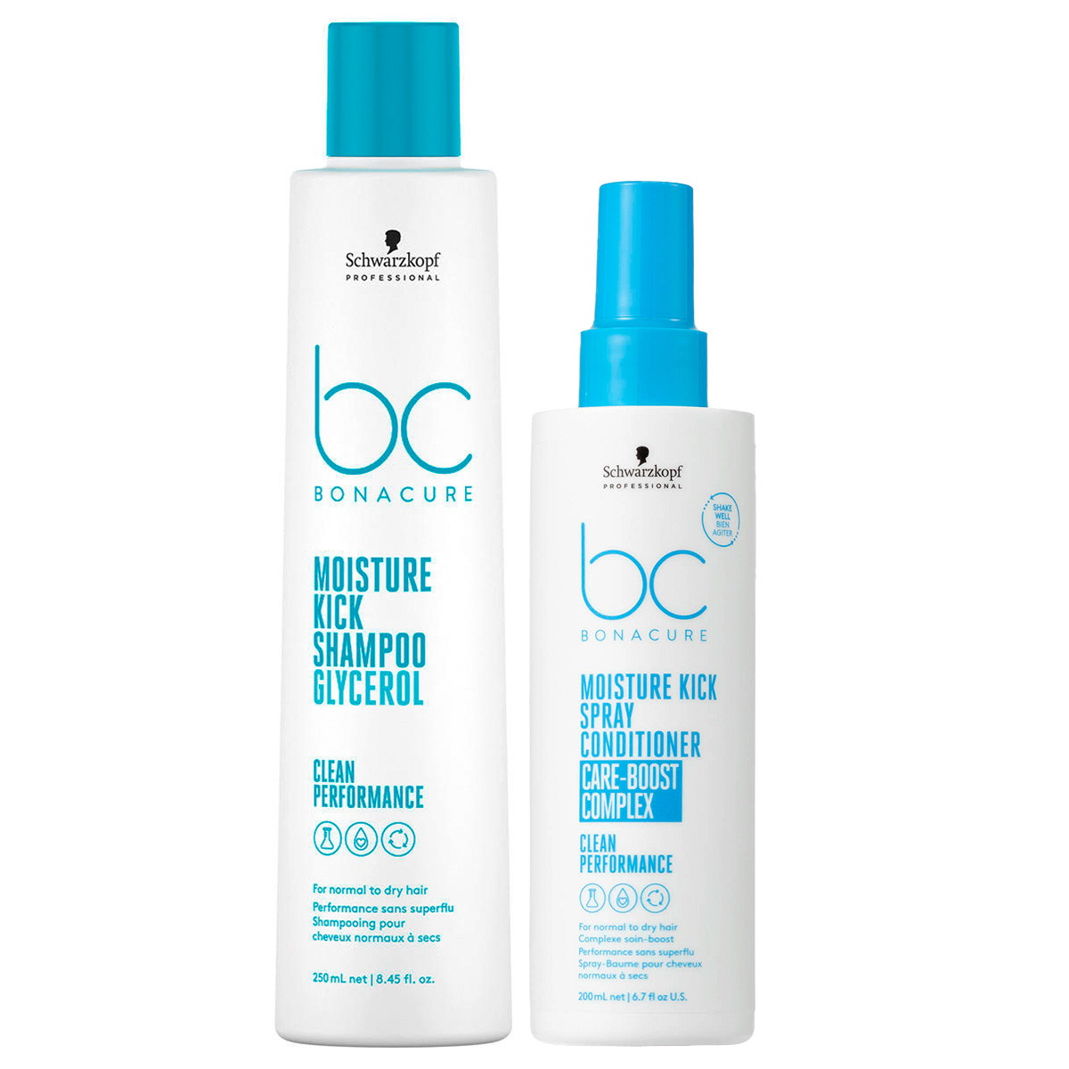 BC Bonacure MOISTURE KICK Set (champú de 250 ml + acondicionador de 200 ml)