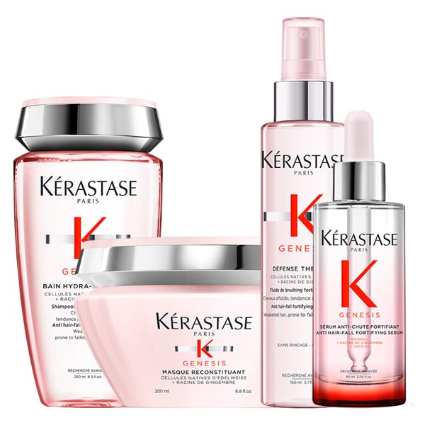 Genesis SET VOOR VET HAAR (shampoo 250 ml + masker 200 ml + leave-in 150 ml + serum 90 ml)