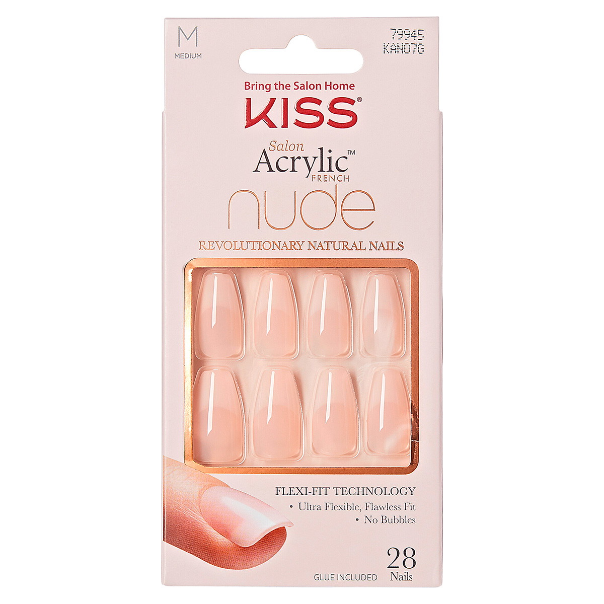 Salon Acrylic Nude Nails Leilani