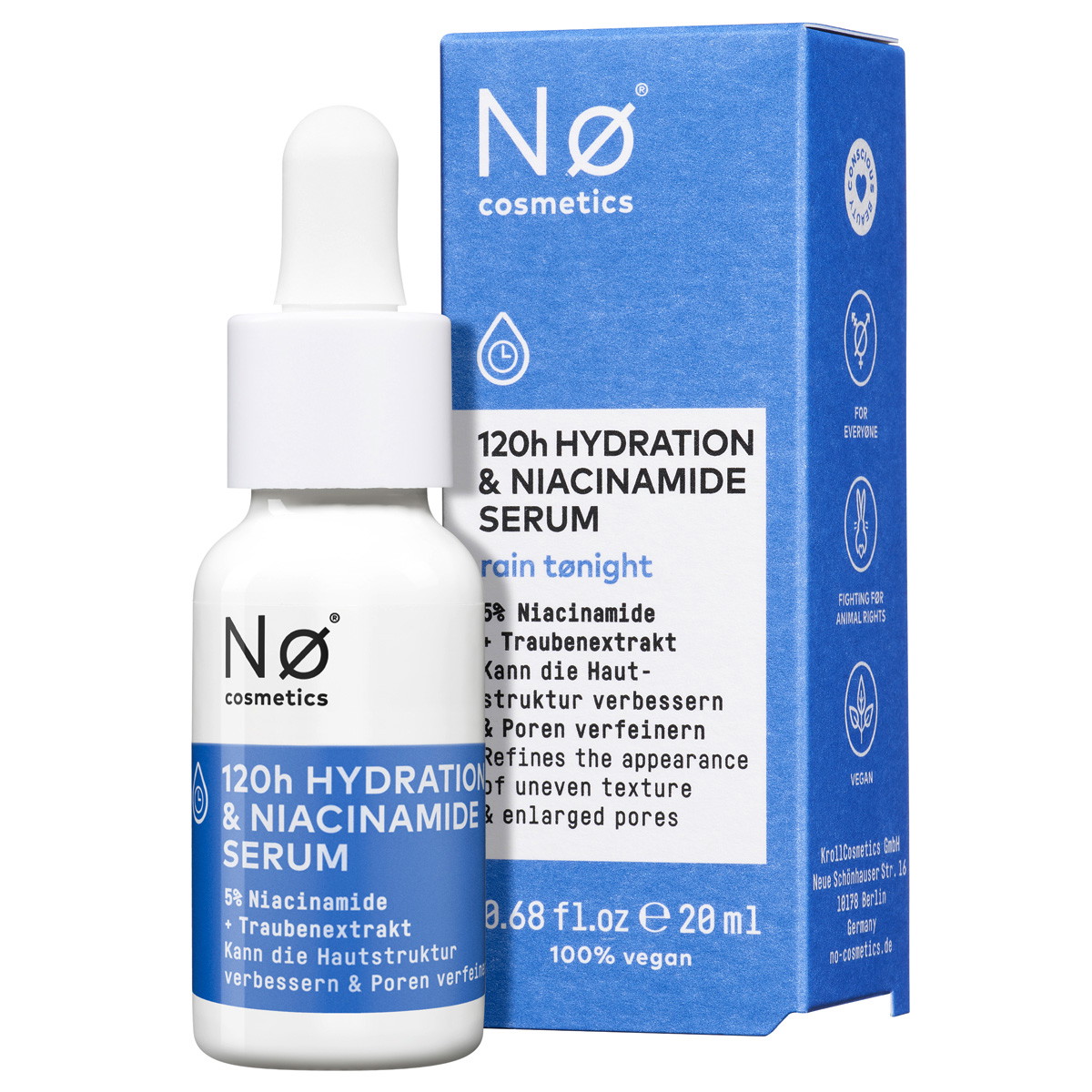 rain tønight 120h Hydration & Niacinamide Serum