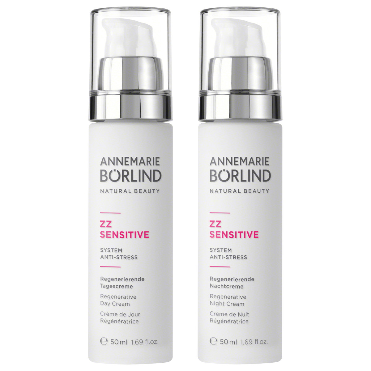ZZ SENSITIVE SYSTEM ANTI-STRESS Dúo regenerador para pieles sensibles (crema de día 50 ml + crema de noche 50 ml)