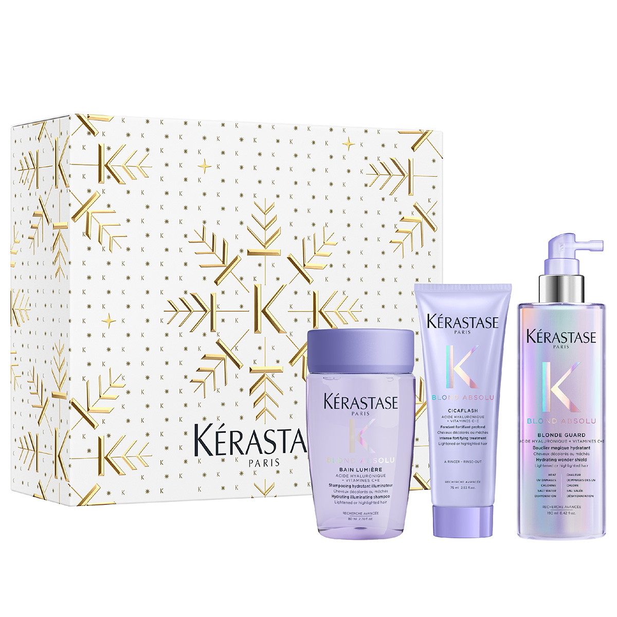 Blond Absolu Trio XMas Set (Shampoo 80ml + Treatment 75ml + Blonde Guard 190ml)