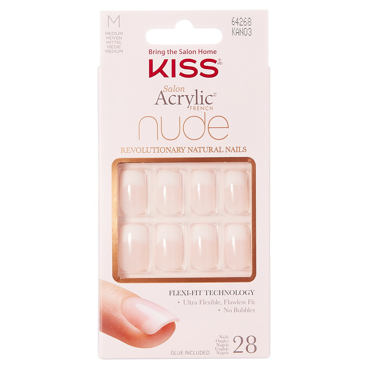 Salon Acrylic Nude Nails Cashmere