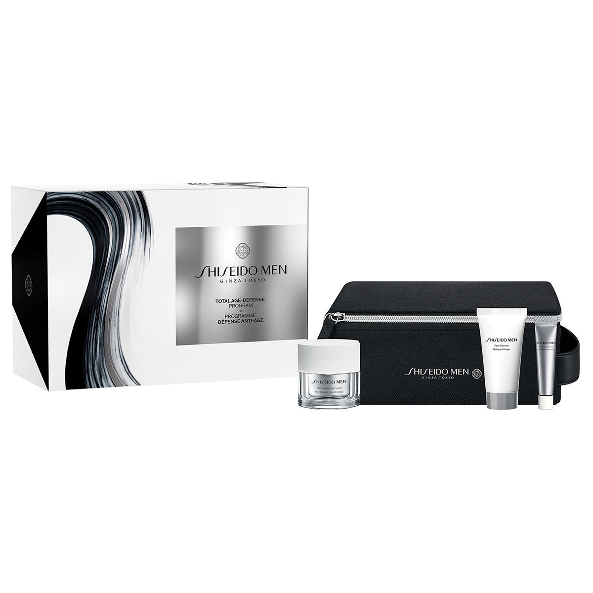 Men Pouch Set (Cream 50ml + Cleanser 30ml + Revitalizer Eye 5ml + Pouch)