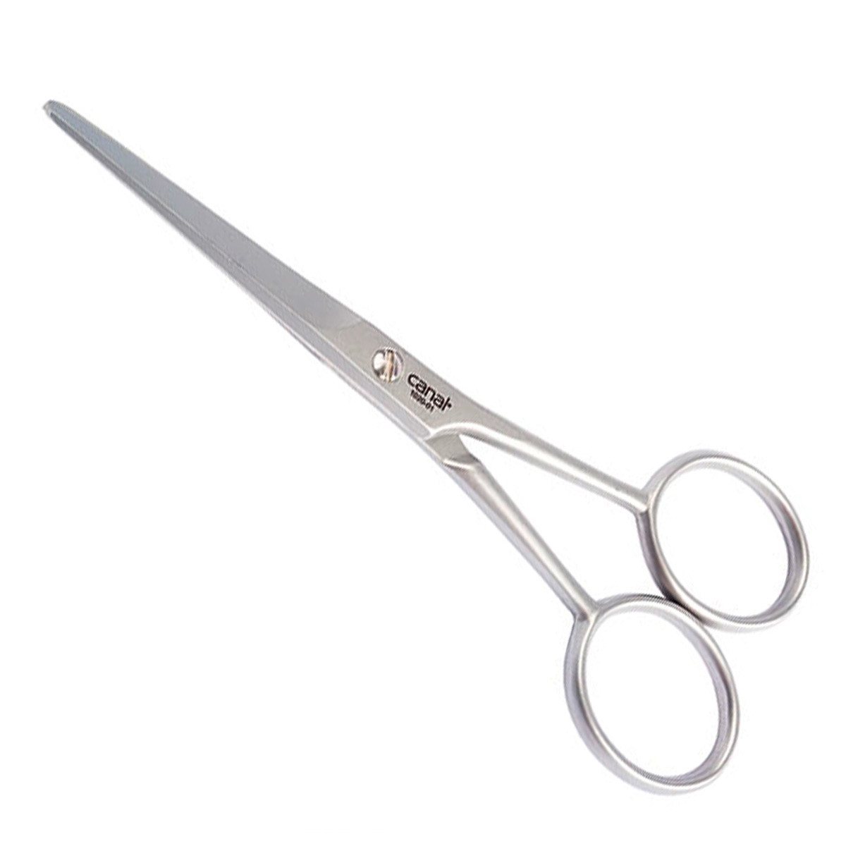 Tijeras para barba y cabello con microdentado de acero inoxidable, 12 cm