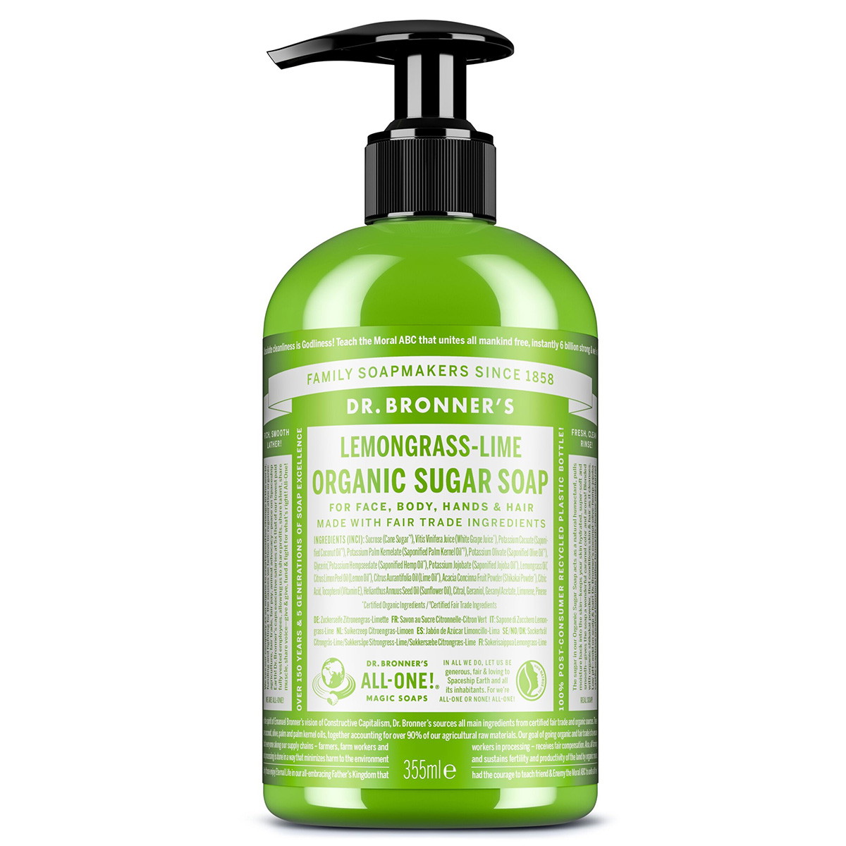 ORGANIC SUGAR SOAP Lemongrass