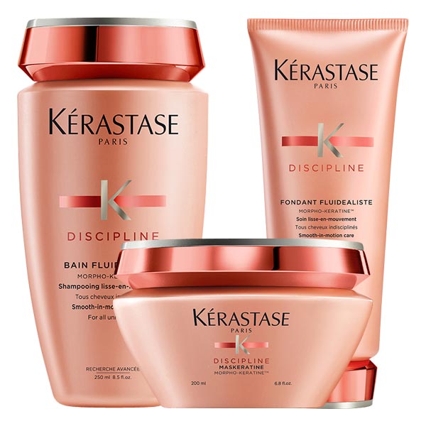 Discipline Fluidealiste Set (Shampoo 250ml + Conditioner 200ml + Maskeratine 200ml)
