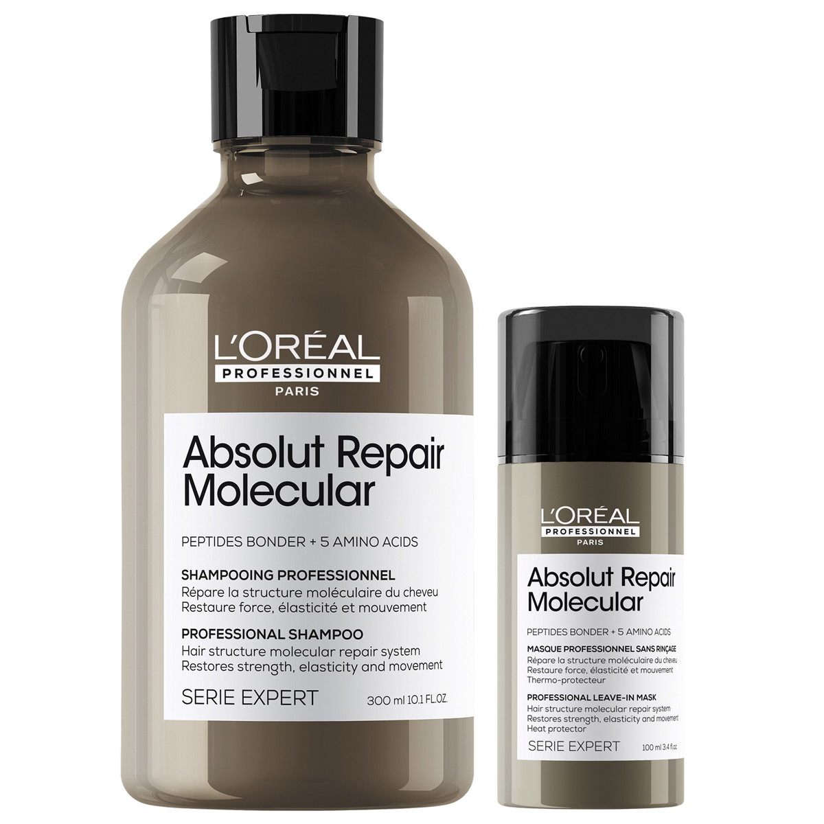 Serie Expert Absolut Repair Molecular Set (Shampoo 500ml + Leave-In Mask 100ml)