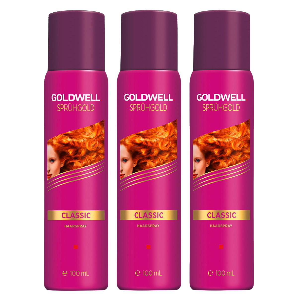 Sprühgold Set da 3 mini lacche per capelli Classic