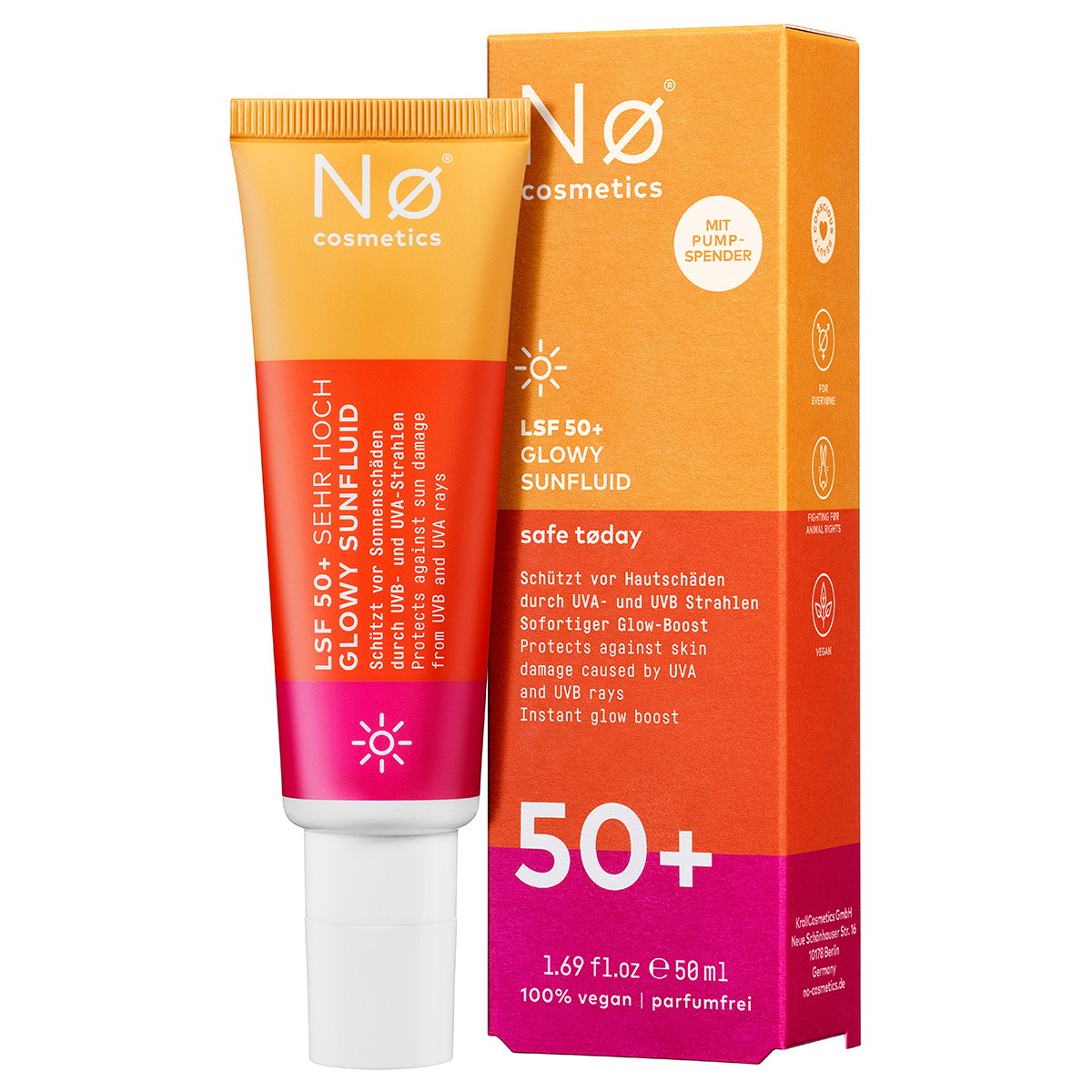 safe tøday Glowy Sunfluid SPF 50+