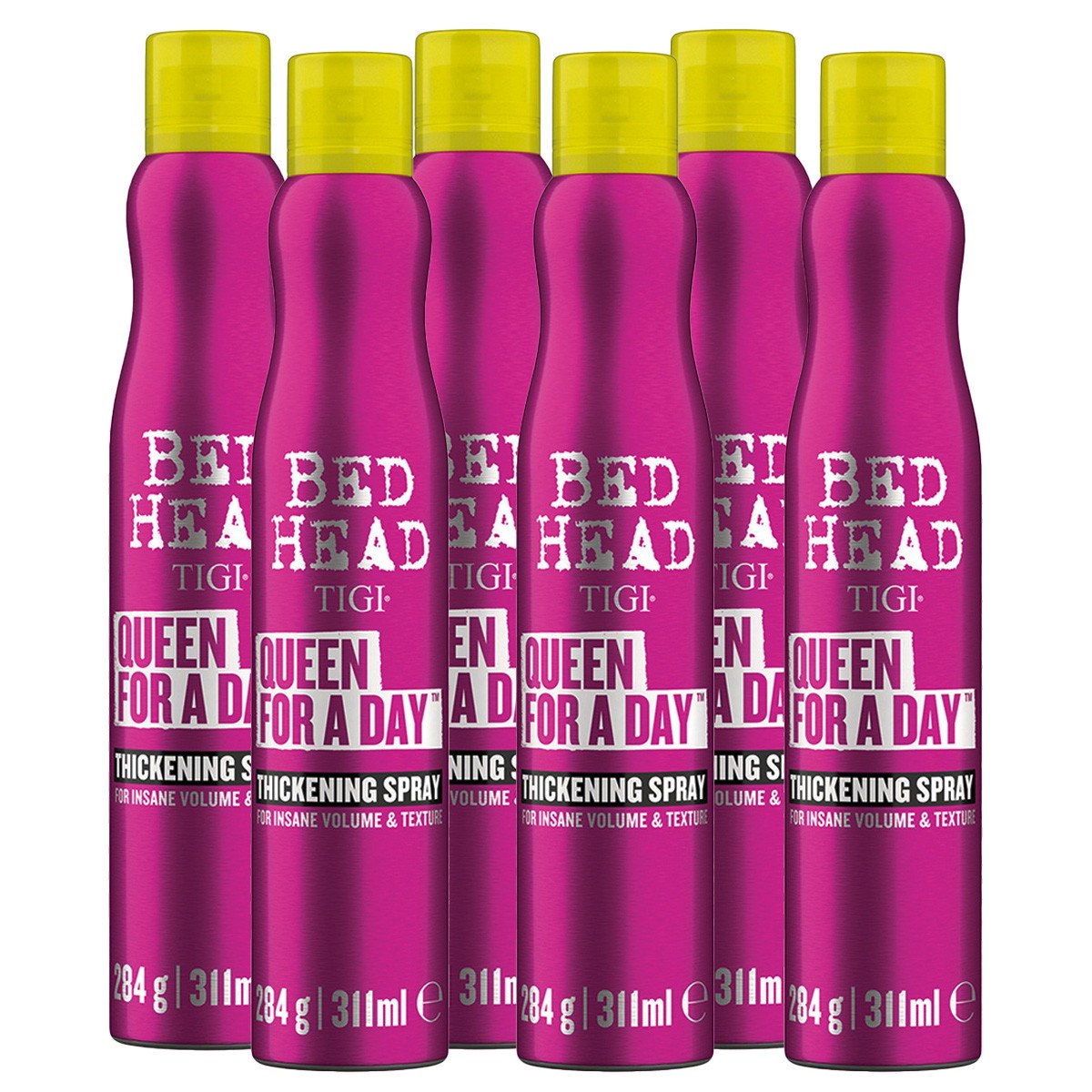 BED HEAD Queen For A Day Thickening Spray 6 er Set