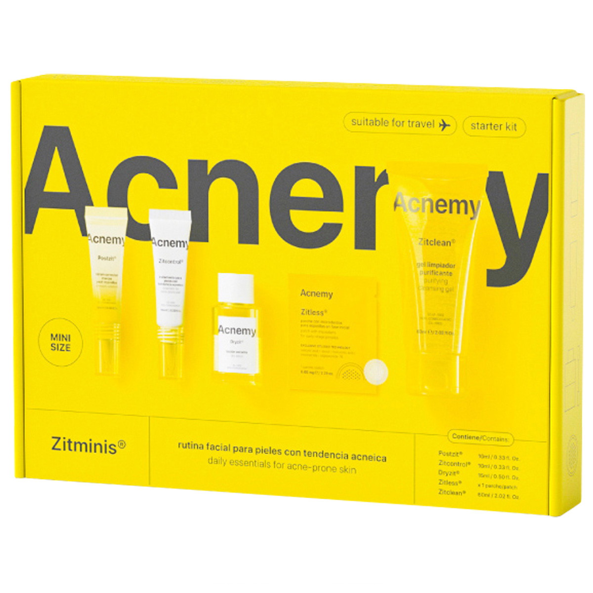 ZITMINIS Daily Essentials (Serum 10ml + Creme 10ml + Lotion 15ml + Patch 1x + Gel 60ml)