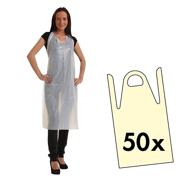 Disposable dyeing aprons