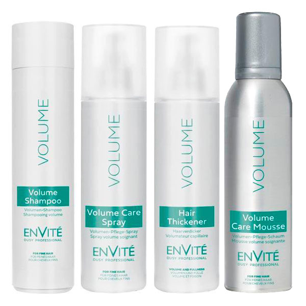 Envité Volume All-in Set (Shampoo 250ml + Pflegespray 200ml + Volumenspray 200ml + Mousse 200ml)