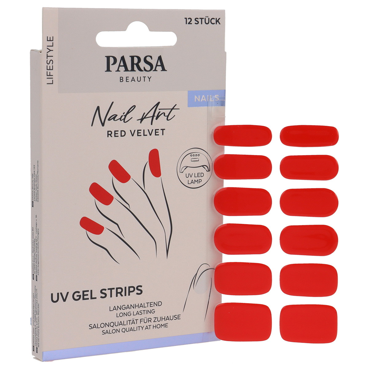UV nail foils Red Velvet