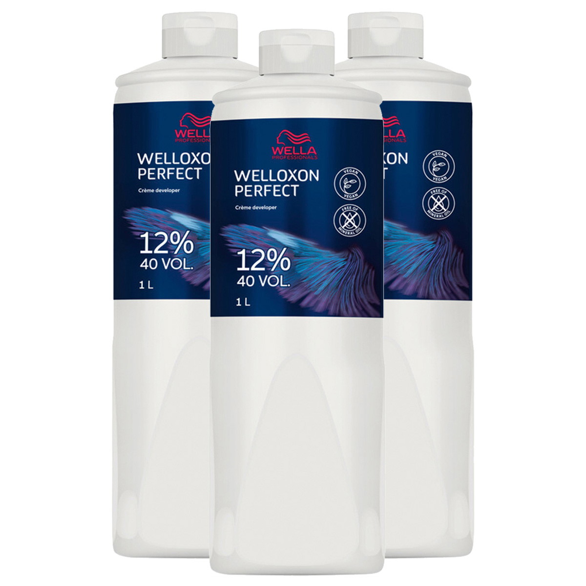 Welloxon Set di creme sviluppatrici Perfect 12% - 40 Vol. (3 x 1000 ml)