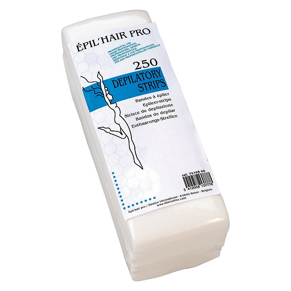 Depilatory strips honeycomb structure