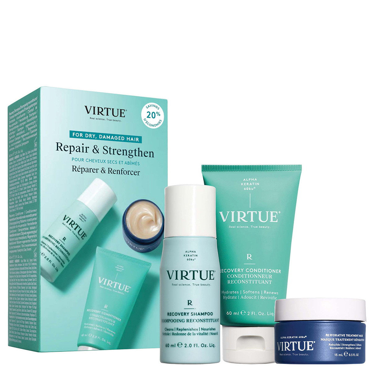 Recovery Discovery Kit (Shampoo 60ml + Conditioner 60ml + Mask 15ml)