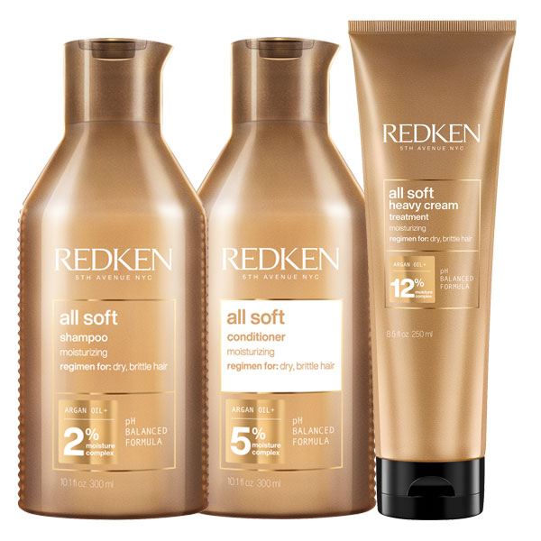 all soft Care Trio (Shampoo 300 + Conditioner 300ml + Cream 250ml)