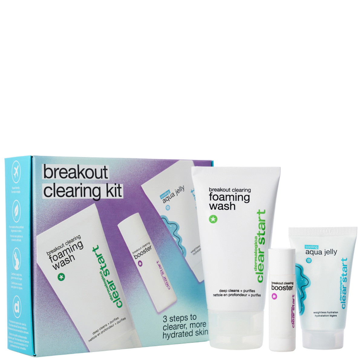 Breakout Clearing Kit (Foaming Wash 15ml + Booster 10ml + Jelly 10ml)