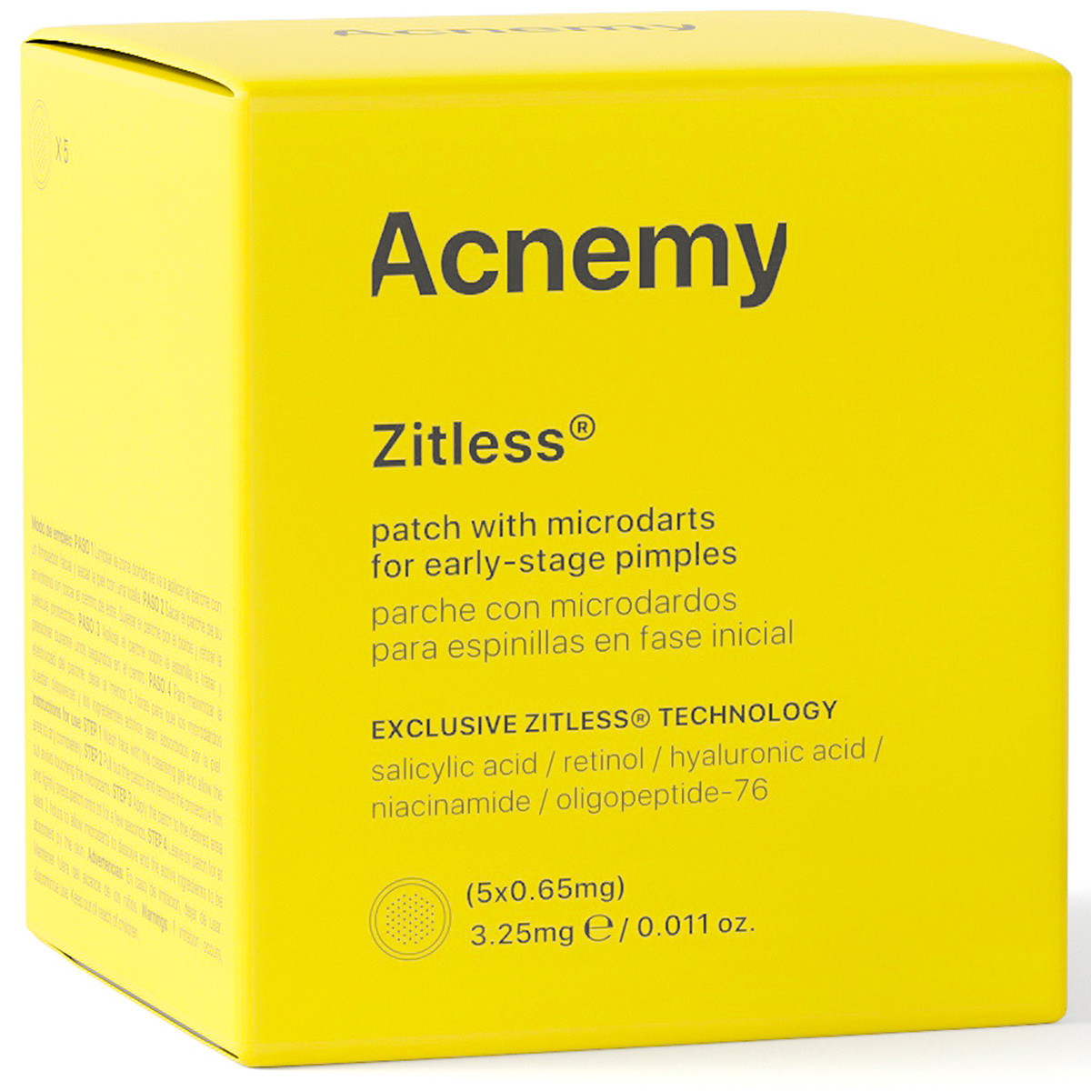 ZITLESS patches with microdarts