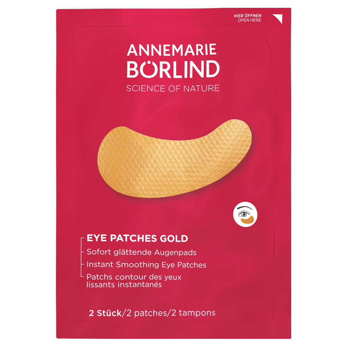 EYE PATCHES GOLD Sofort glättende Augenpads (6 Paar)