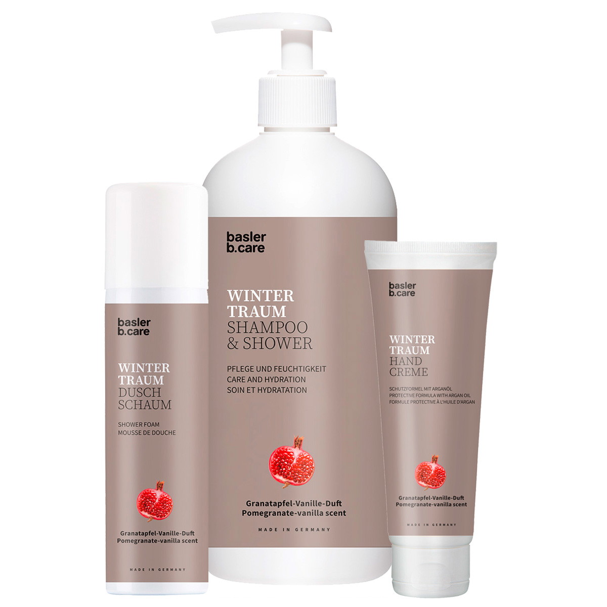 Wintertraum Set da 3 pezzi (shampoo e bagnoschiuma 500 ml + schiuma da doccia 150 ml + crema per le mani 125 ml)