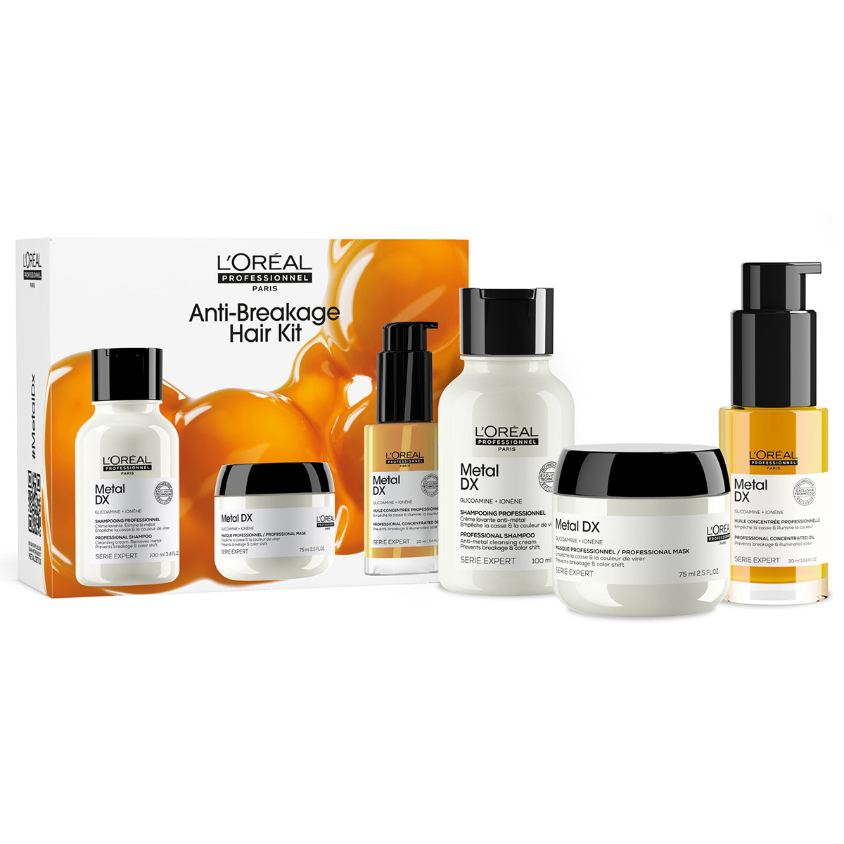 Serie Expert Metal DX Discovery Trio (Shampoo 100ml + Maske 75ml + Öl 30ml)