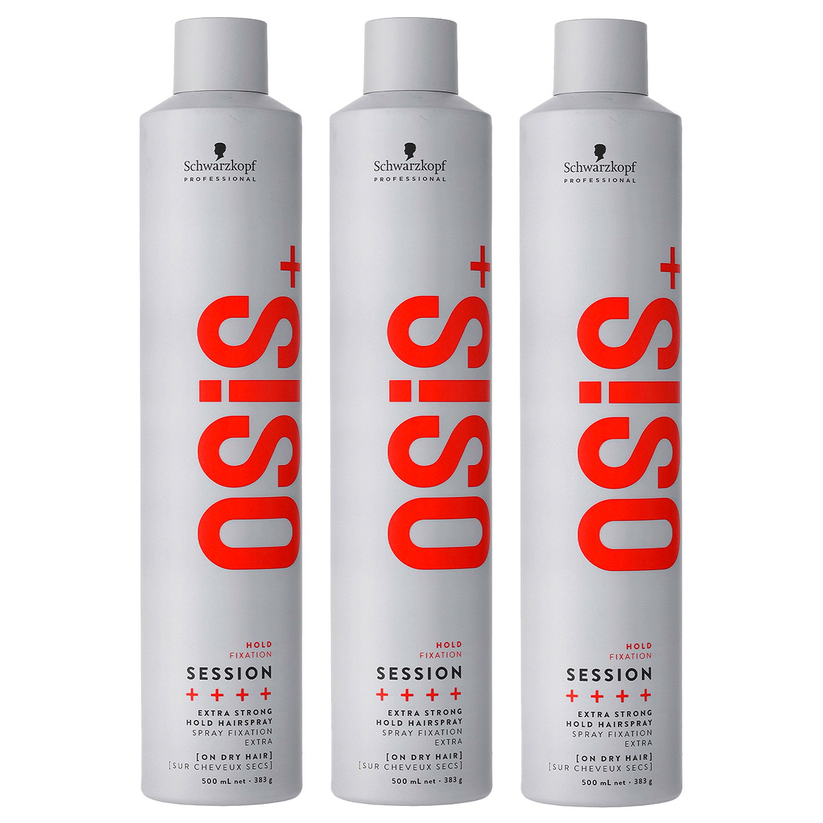 OSIS+ Hold Session Extra Strong Hold Hairspray Set (3 x 500ml)