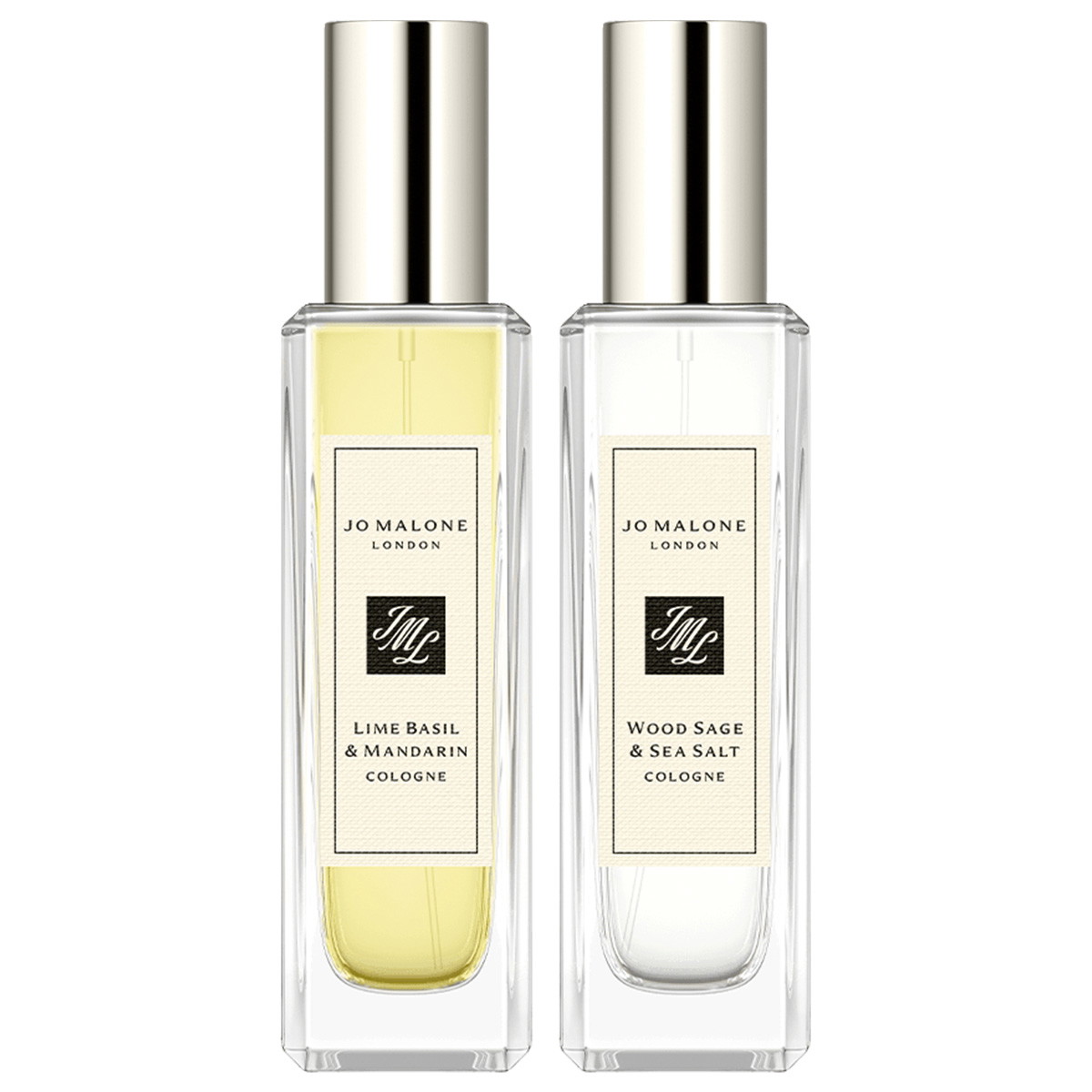 Wood Sage & Sea Salt - Lime Basil & Mandarin Duo Cologne (2 x 30ml)