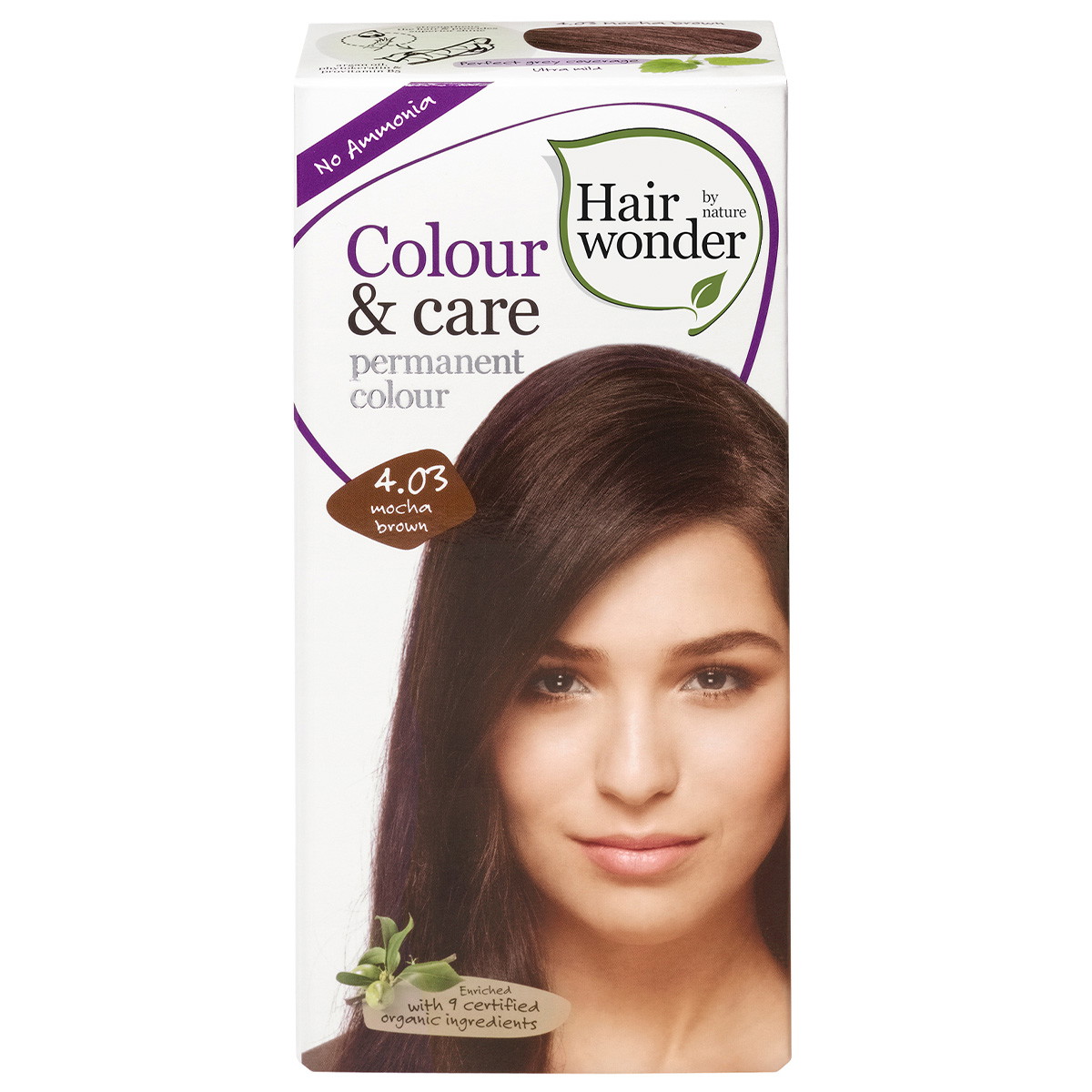 Colour & Care permanent colour 4.03 mocha brown
