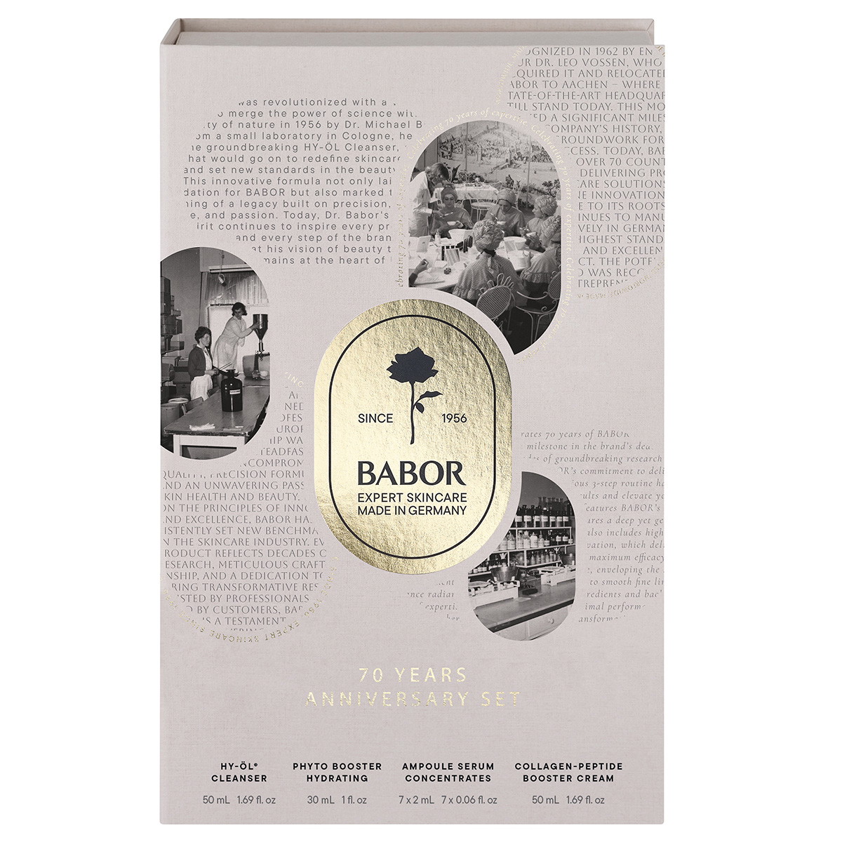 70 ANNIVERSARY SET Limited Edition (Cleanser 50ml + Booster 30ml + Serum 7 x 2ml + Cream 50ml)